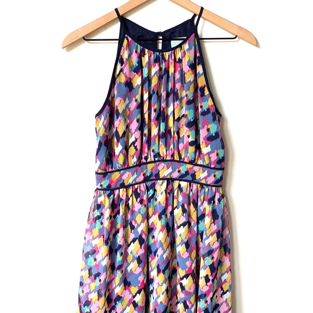 Skies are Blue Halter Multicolor Dress, Size‎ S